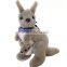 Mom and baby plush toys custom stuffed kangaroo baby kangaroo plush toy