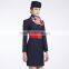 Custom Black Colours Slim Fit Stewardess Dress