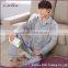 Hot sale large men plain cotton pajamas / Lattice leisure pajamas wholesale