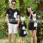 new deisgn family matching clothing stripe t shirt family set clothes