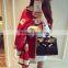 2017 new model yong ladies scarf printed bear pattern imitated cashmere material 190*65cm girl cappa