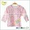 Orange cartoon flower printing children t shirt