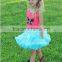 Popular gorgeous clothing chiffon tutu party pettiskirt adorable attire floral side