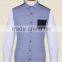 New checked cotton men shirt with contrast pocket and sleeves
