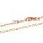 Copper Jewelry Chain Necklace Oval 18K Gold Plated Link Cable Chain With Lobster Claw Clasp 42.0cm Long