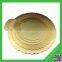 China golden round cardboard wholesale cake boards