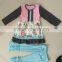 wholesale baby girls mustard pie clothing sets 2017