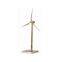 Zinc Alloy & ABS Plastic Blades Golden Metal Windmill for Solar Gifts