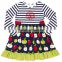 Yawoo apple patterns tunic long sleeve cute fall dress toddler girls dresses