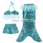 Little Girls pricess Mermaid Tail Swim skirts Cute Baby Swimsuit Bikini New Kids Girls Mermaid Swimwear