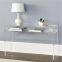 Clear Acrylic Corner Desk Dressing Room Corner Console Table Mirrored Console Table
