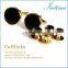 Fashion Gold Plated Men's Metal Buttons Cufflinks And Buttons Sets Enamel Shirt Studs
