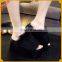 Colorful Women Summer Outdoor Slipper WIth Fox Fur Flip Flop