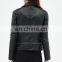 OEM Factory Faux Leather Zip Moto Custom Jackets for Ladies M6189