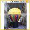 Rainbow color large inflatable hot air balloon model
