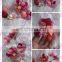 Aidocrystal hot pink artificial flowers hair clips bridal wedding hair accessories