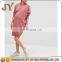 China Clothing Manufacuter Pink Dress with Hoodies Knitted Dress for Maternity JY Apparel