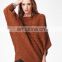 Fashion plus size lady sweater, stitch detail knitted women korea sweater OEM