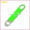 Personalized Hand Held Rubber Coated Stainless Steel Bottle Opener