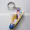 air jordan sneaker 3d keychains, running shoe key ring, mini running shoe keychain