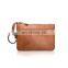 Genuine Leather Coin Purse Mini Pouch Change Wallet with Key Ring