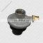 Brass gas valve for gas bottle regulator