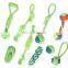 Amazon hot selling cotton rope dog chew biting toys for teeth cleaning