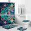 Decorativas Flower Bath Shower Curtain Set, Fancy African American Women Bathroom Shower Curtain With Hooks