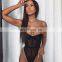 Transparent See Through Mesh Bodysuit Women Jumpsuit Backless Sexy Black Bodysuit Female Ladies Bandage Bodycon Bodysuit