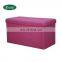 Reatai colorful lounge chair storage ottoman furniture long bed room sitting bench