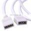 2M 6.6ft  4pin  Extension Cable Connect Female Plug Used for  SMD 5050 RGB LED Strip light