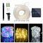 Fairy Lights Holiday 100 LED String Lights Christmas Lights Outdoor Solar Waterproof Rope Tube LED Garland Decor Party Wedding
