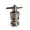 Sanitary SS304 1.5"(OD50.5mm) 0.5-5 bar Tri-Clamp Adjustable Pressure Relief Safety Valve