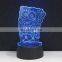 Promotion gifts custom 3D creative light acrylic illusion night lamp