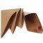 Disposable Kraft Paper white and brown French taper fries box packaging catchup for restaurant