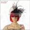 big black wedding bride decor headdress flower