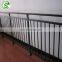 Powder coating Black color Steel handrail iron balcony balustrade railing