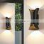 Modern Outdoor Waterproof Small Waist Wall Lamp Black LED Garden Decoration Wall Lamp