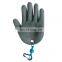 High quality strong magnet outdoor wrinkle latex cut resistant fishing gloves