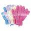 Promotional Unisex Nylon Exfoliating Bath Gloves Shower gloves