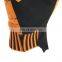 Orange Knitting Palm Silicone Anti-slip Mechanic Work Gloves