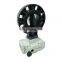 Good price 220V 2 inch abs upvc electric plastic wafer pvc butterfly valve