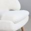 High end classic pelican chair in sheepskin covering with solid ashwood legs