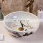 Antique Style Ceramic Lotus And Fish Wash Hand Basin