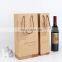 Custom Luxury Whisky Champagne Craft Packaging Gift Wine Bottle Kraft Paper Bag