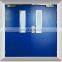 Commercial aluminum double steel door fire rated glass door with lock