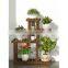 K&B cheap home decor modern 2021 new design solid wood flower rack pots for garden