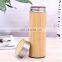 Eco-friendly 450ml Bamboo Fibre Stainless Steel Insulated Water Bottle