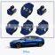 Autoaby Black Red Blue For Tesla Model 3 Y Door Lock Cover Protector Latches Door Stopper Cover Set 6 Interior Accessories