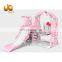 Hot sale baby play set indoor plastic slide plastic swing